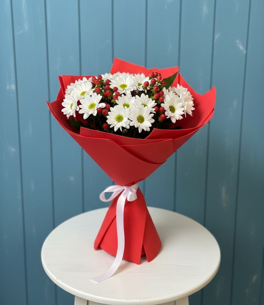 Букет цветов из: Хризантемы в Донском Тамбовская область