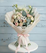 Букет цветов из:  Розы и Лизиантусы в Донском Тамбовская область
