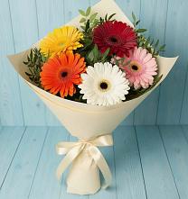 Букет цветов из:  Герберы в Донском Тамбовская область