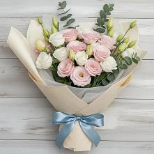 Букет цветов из:  Лизиантусы в Донском Тамбовская область