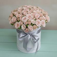 Цветочная композиция из Розы в шляпной коробке в Донском Тамбовская область