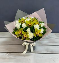 Букет цветов из:  Орхидеи и Розы в Донском Тамбовская область