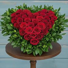 Цветочная композиция из Розы в виде сердца в Донском Тамбовская область