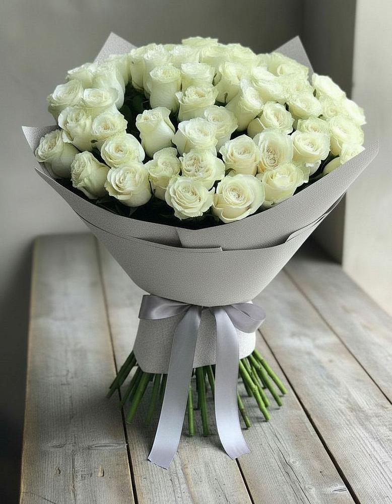 Букет 35 Белых роз в Донском Тамбовская область