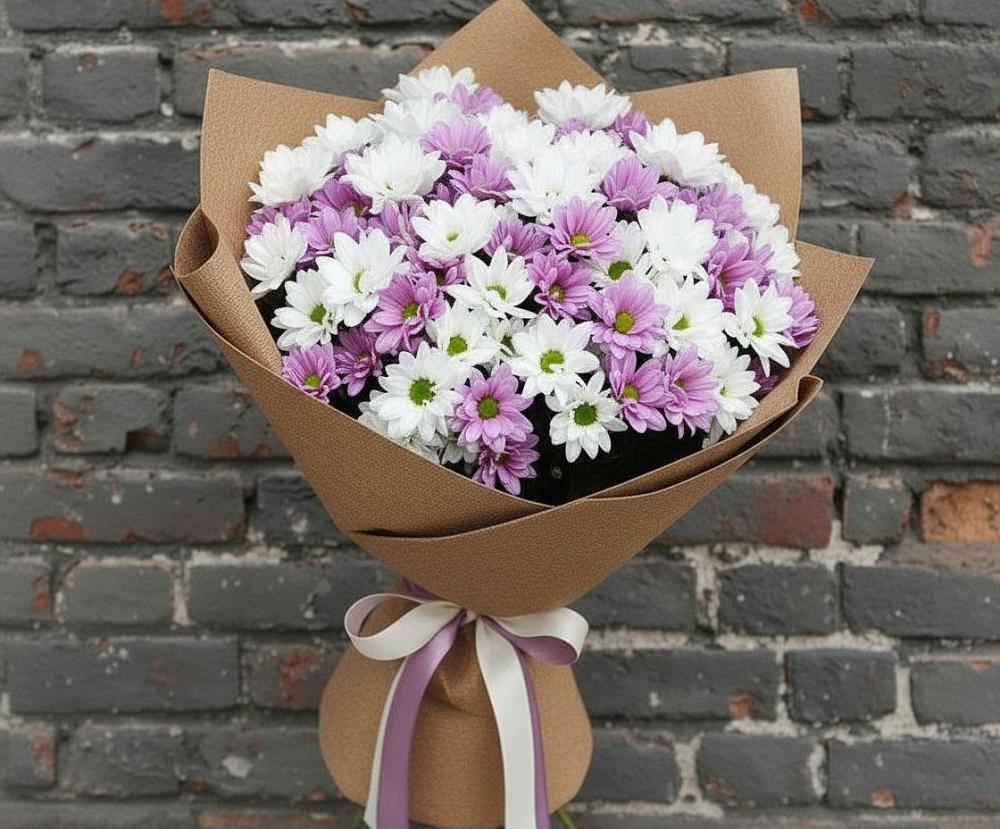 Букет цветов из: Хризантемы в Донском Тамбовская область