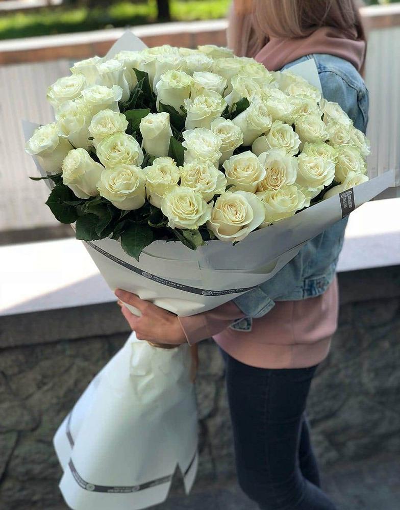 35 Белых роз в Донском Тамбовская область Букет 35 Белых роз в Донском Тамбовская область