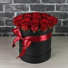 Цветочная композиция из Розы в шляпной коробке в Донском Тамбовская область