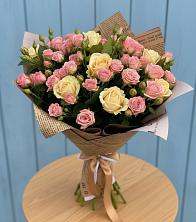 Букет цветов из:  Розы в Донском Тамбовская область