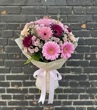 Букет цветов из:  Герберы и Хризантемы #REPLACE_PRED# Донском Тамбовская область