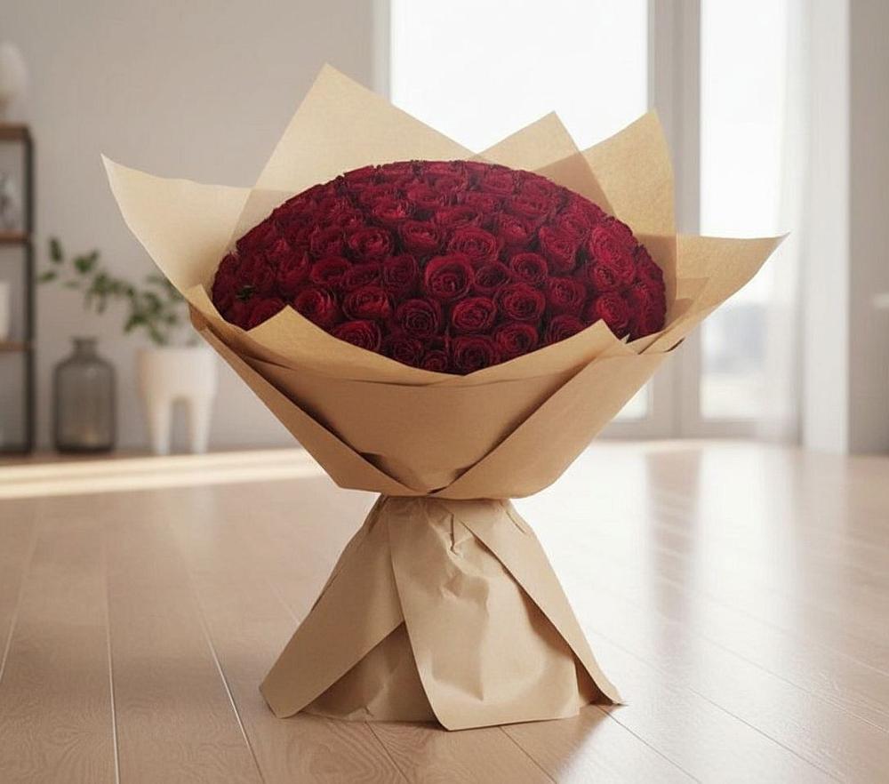 Букет 101 Красная роза в Донском Тамбовская область