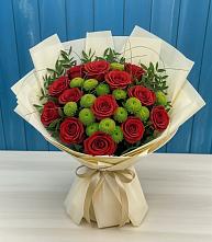 Букет цветов из:  Розы и Хризантемы в Донском Тамбовская область