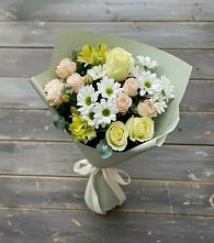 Букет цветов из:  Альстромерии, Розы и Хризантемы #REPLACE_PRED# Донском Тамбовская область
