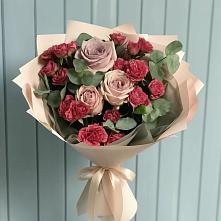 Букет цветов из:  Гвоздики и Розы в Донском Тамбовская область