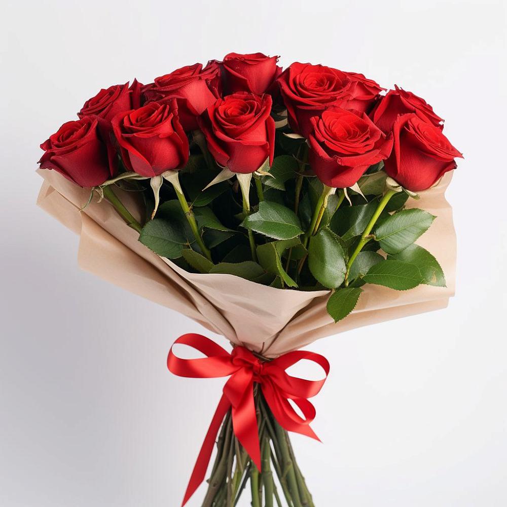 Букет 11 Красных роз Эдлесс Лав в Донском Тамбовская область