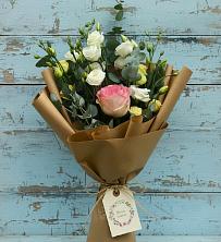 Букет цветов из:  Розы и Лизиантусы в Донском Тамбовская область