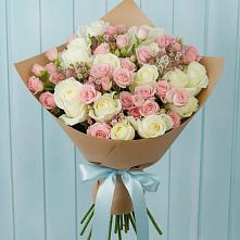 Букет цветов из:  Розы в Донском Тамбовская область